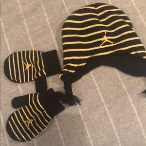 Jordan beanie and mitten set